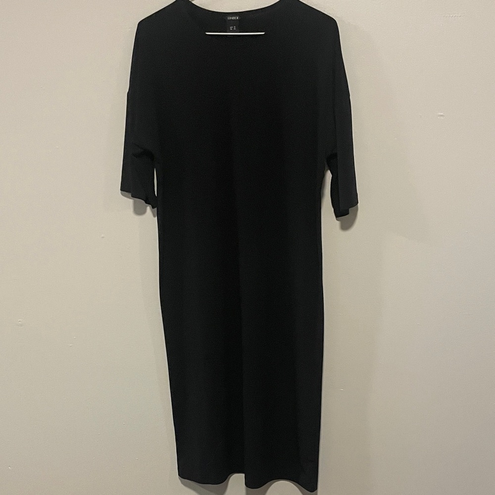 Chic Long Sleeve Black Dress